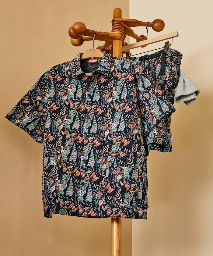 FREAK'S STORE for BEACH & FES 再生尼龍 短袖襯衫