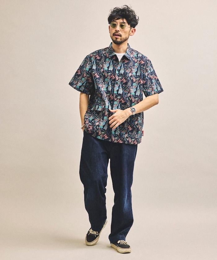 FREAK'S STORE for BEACH & FES 再生尼龍 短袖襯衫