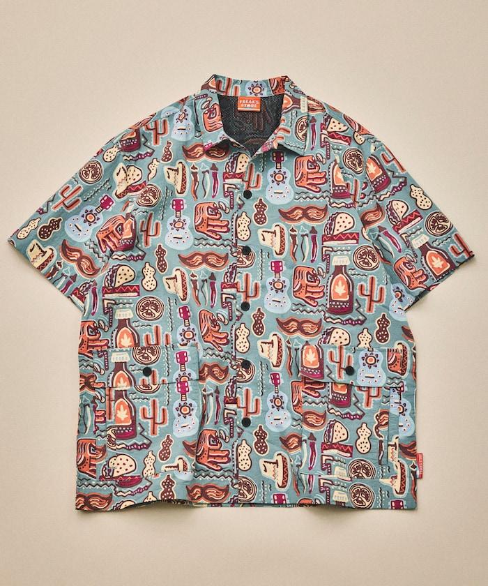 FREAK'S STORE for BEACH & FES 再生尼龍 短袖襯衫
