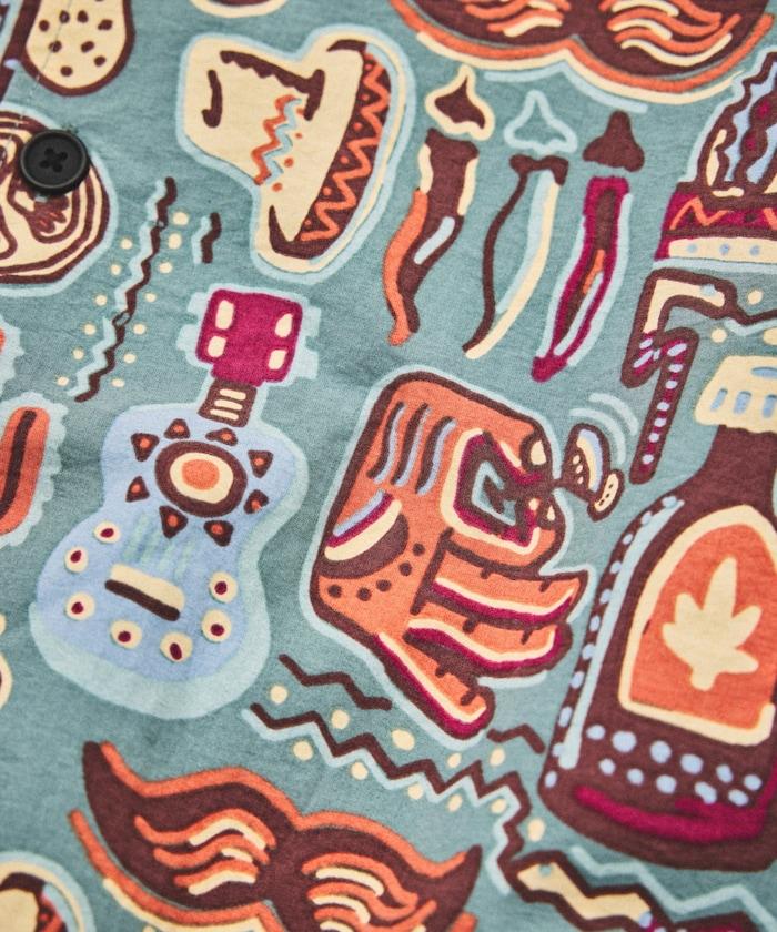 FREAK'S STORE for BEACH & FES 再生尼龍 短袖襯衫