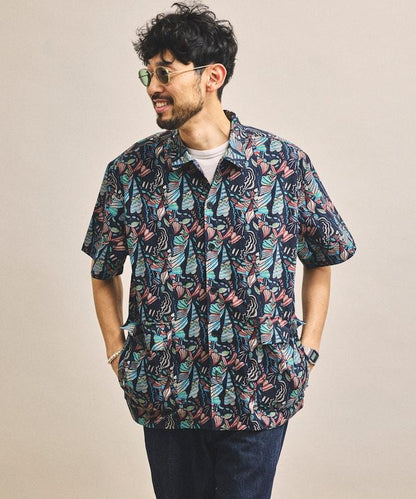 FREAK'S STORE for BEACH & FES 再生尼龍 短袖襯衫