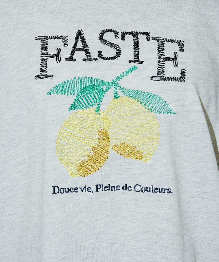 檸檬刺繡T恤