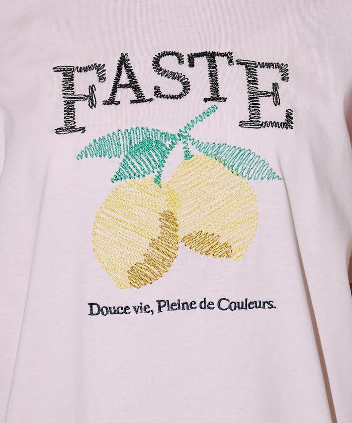 檸檬刺繡T恤