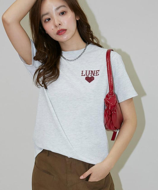 ハート クロスステッチ Tシャツ　限定展開