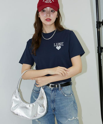 ハート クロスステッチ Tシャツ　限定展開