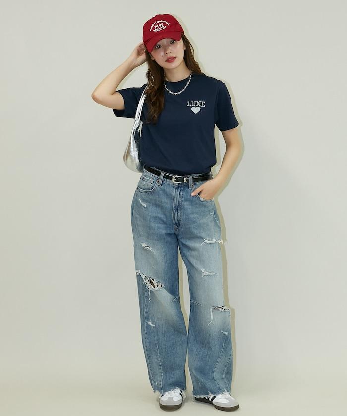 ハート クロスステッチ Tシャツ　限定展開