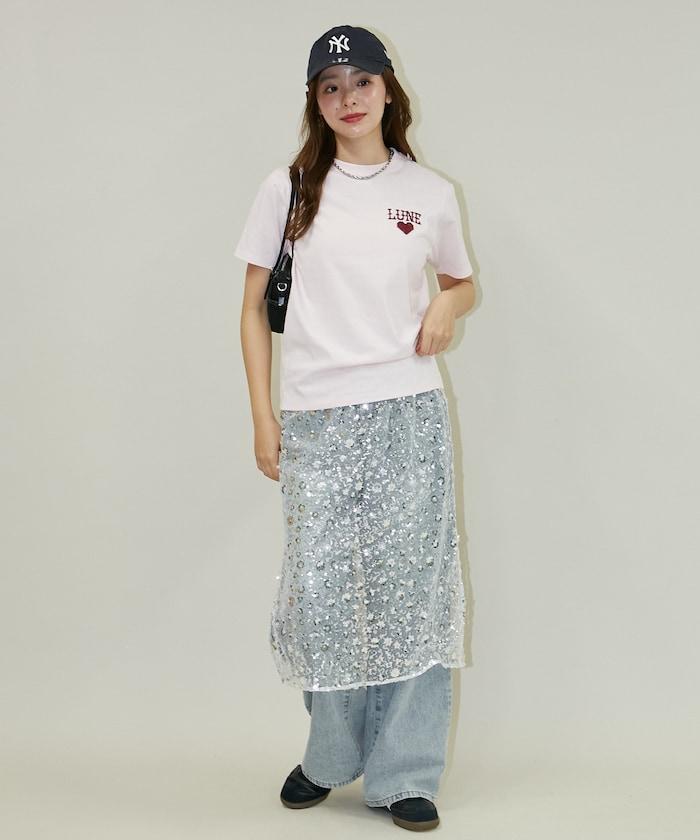 ハート クロスステッチ Tシャツ　限定展開