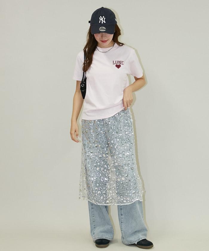 ハート クロスステッチ Tシャツ　限定展開