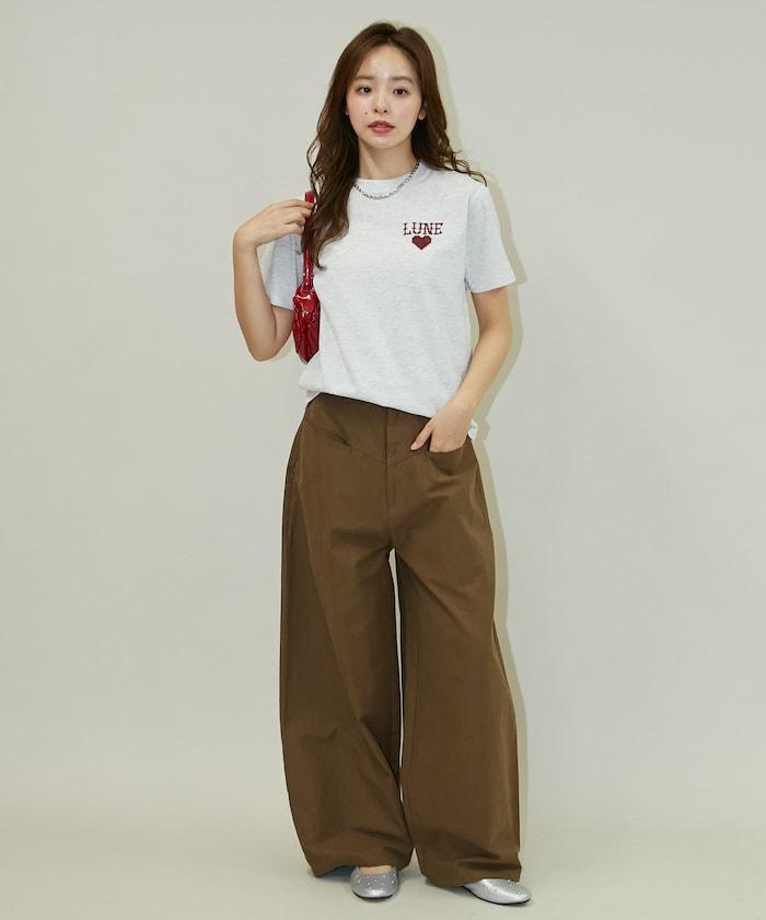 ハート クロスステッチ Tシャツ　限定展開
