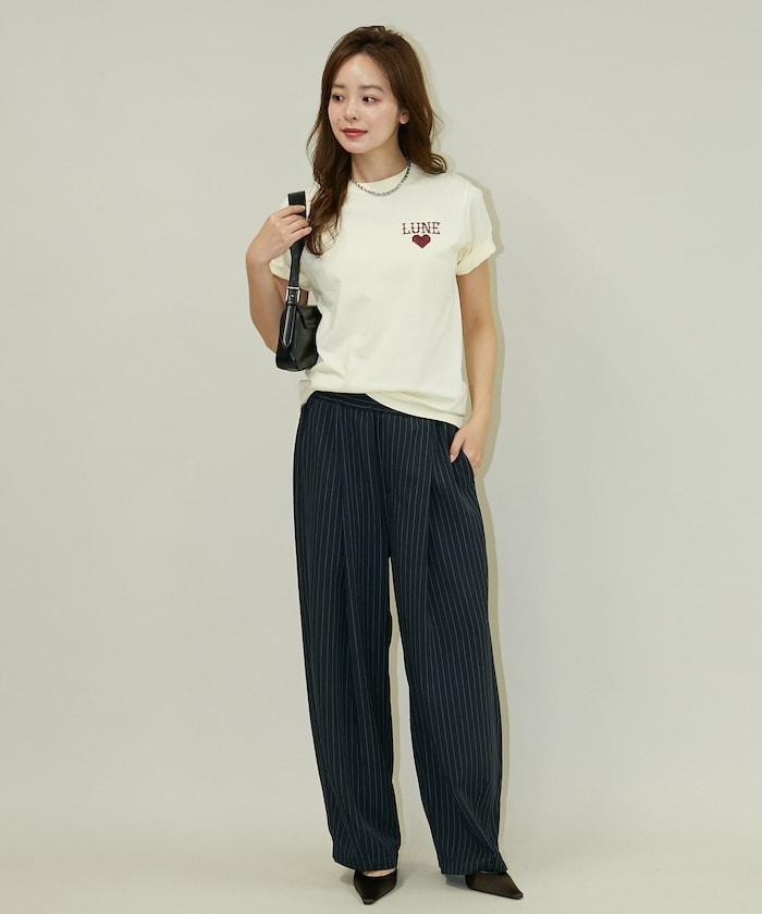 ハート クロスステッチ Tシャツ　限定展開