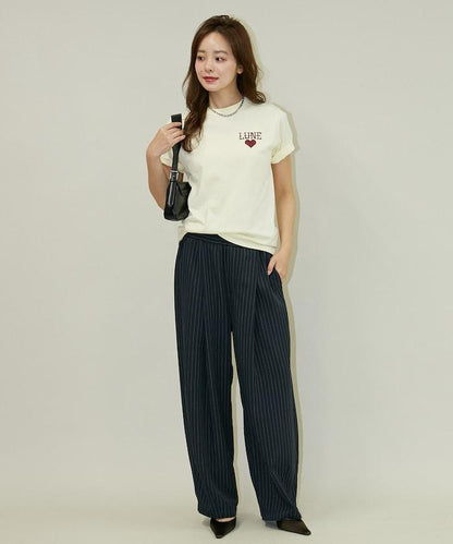 ハート クロスステッチ Tシャツ　限定展開