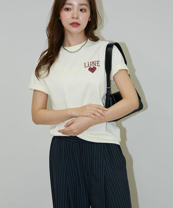 ハート クロスステッチ Tシャツ　限定展開
