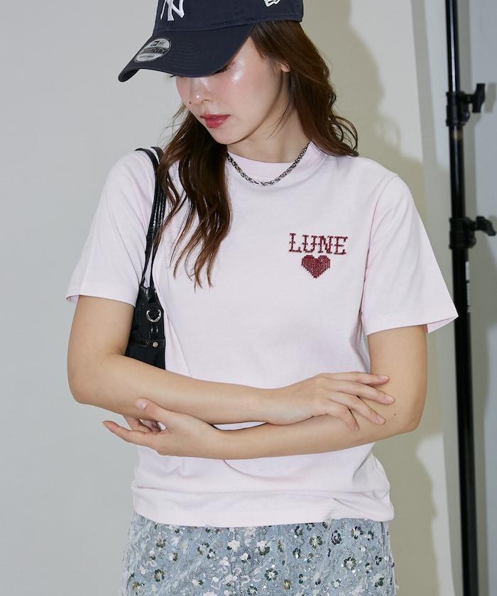 ハート クロスステッチ Tシャツ　限定展開