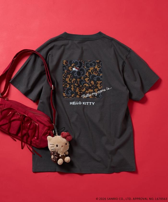 HELLO KITTY（凱蒂貓） 動物圖案印花T恤