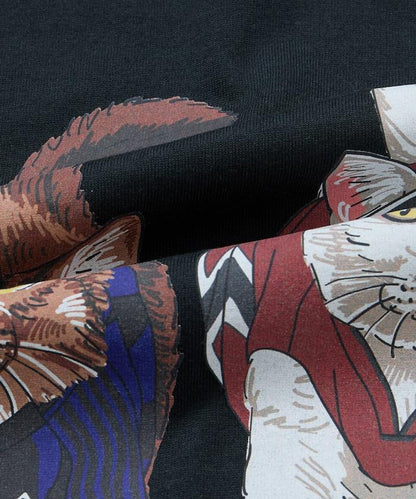 THREE CATS スリーキャッツ  寬鬆廓形 背部印花 T恤