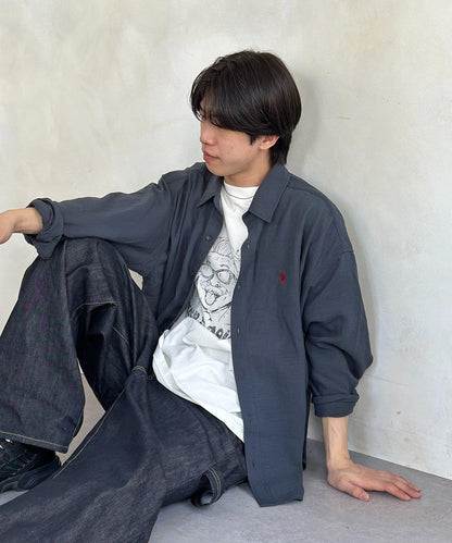 亞麻質感 U.S. POLO ASSN. 襯衫