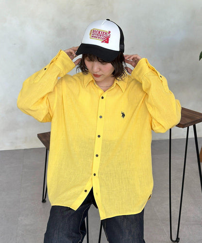 亞麻質感 U.S. POLO ASSN. 襯衫