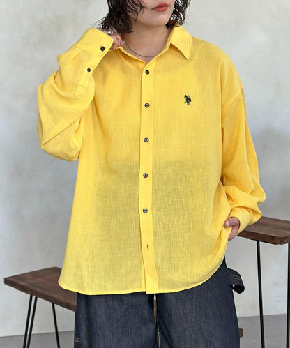 亞麻質感 U.S. POLO ASSN. 襯衫