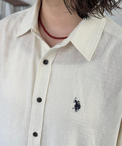 亞麻質感 U.S. POLO ASSN. 襯衫