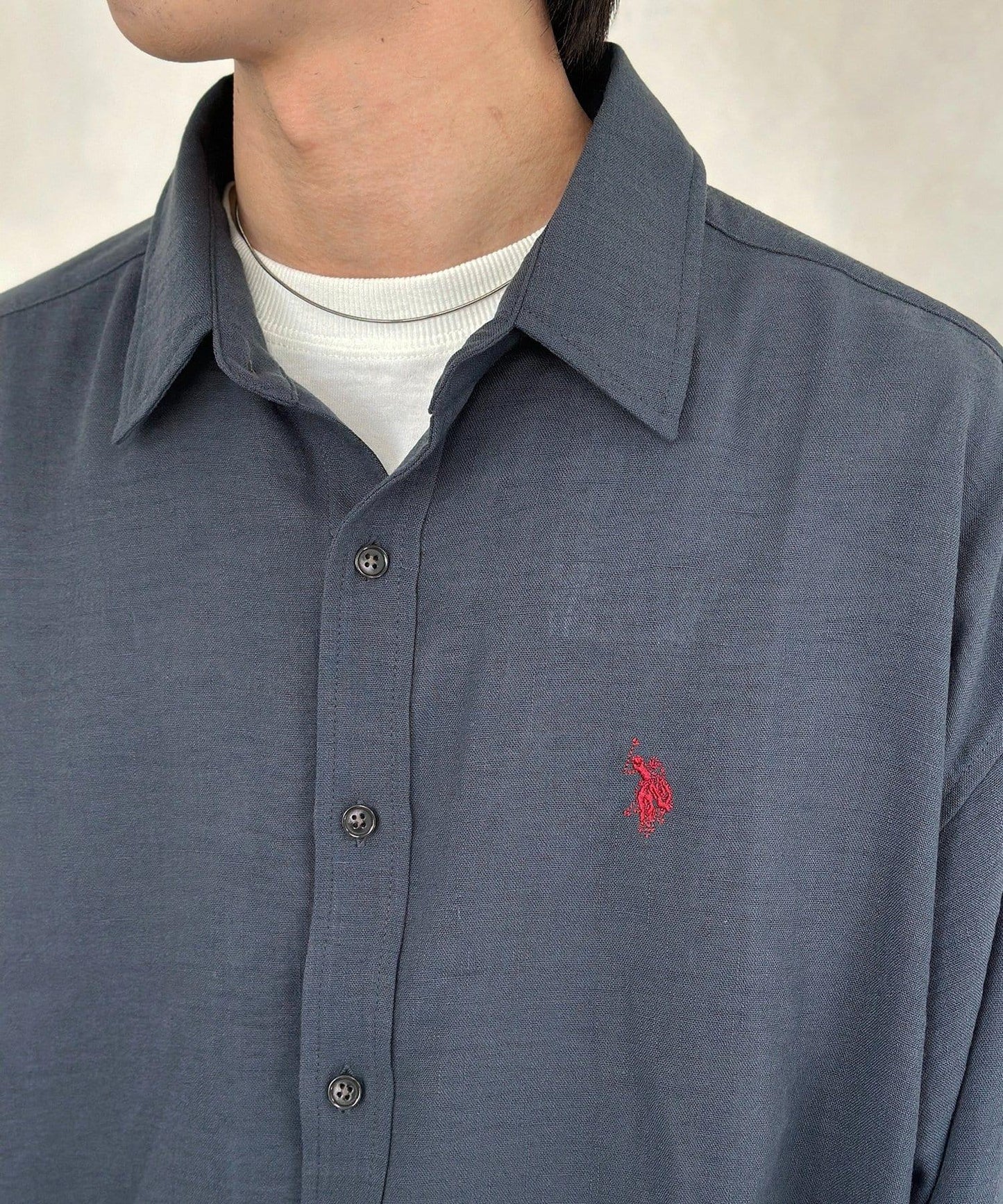 亞麻質感 U.S. POLO ASSN. 襯衫