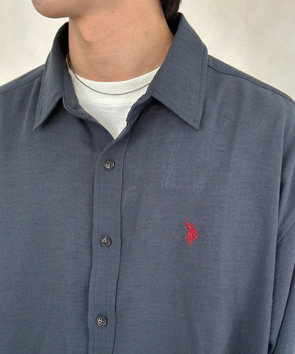 亞麻質感 U.S. POLO ASSN. 襯衫