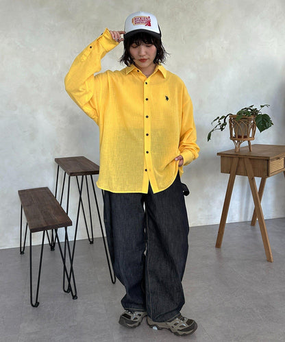 亞麻質感 U.S. POLO ASSN. 襯衫