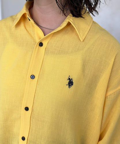 亞麻質感 U.S. POLO ASSN. 襯衫