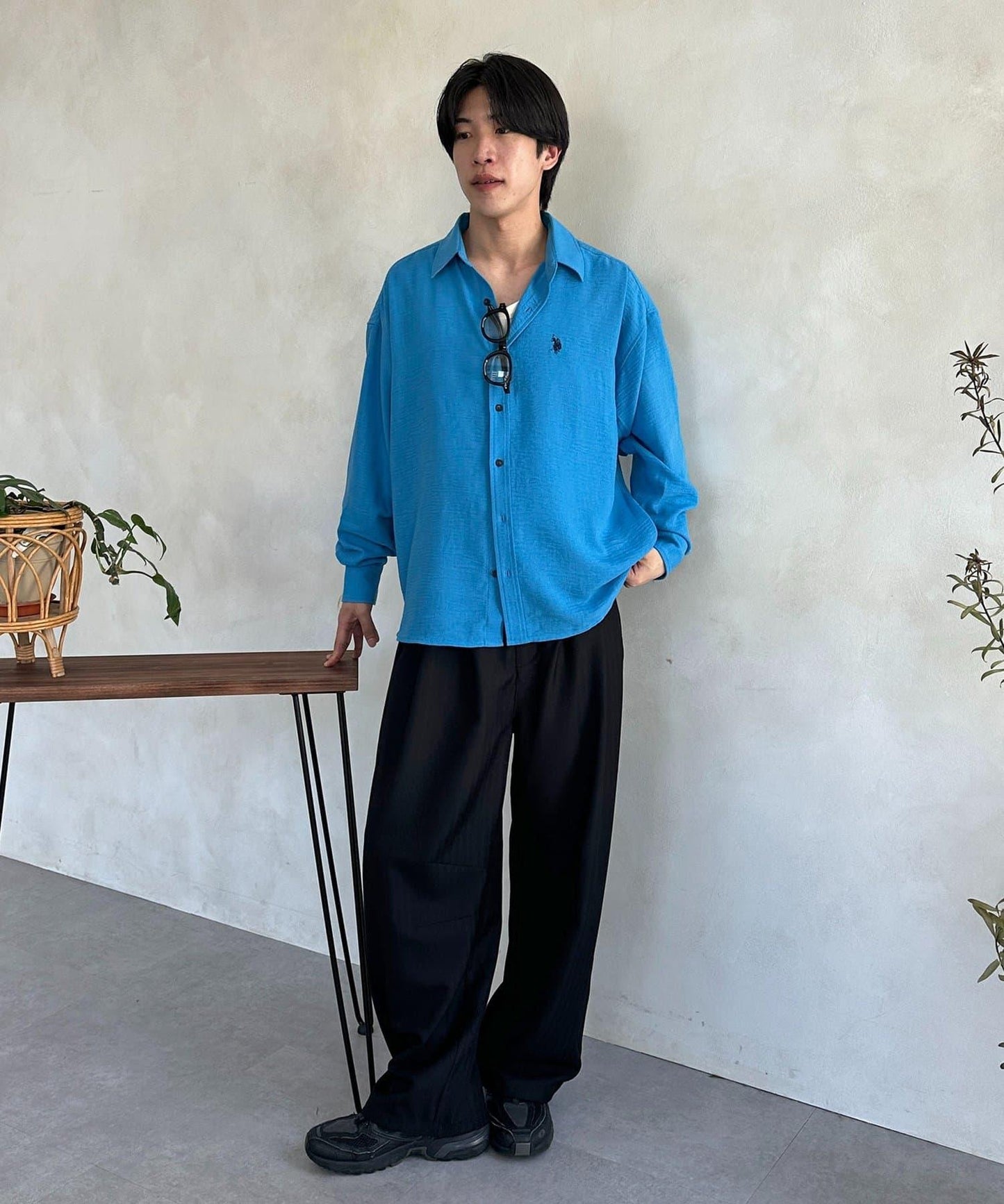 亞麻質感 U.S. POLO ASSN. 襯衫
