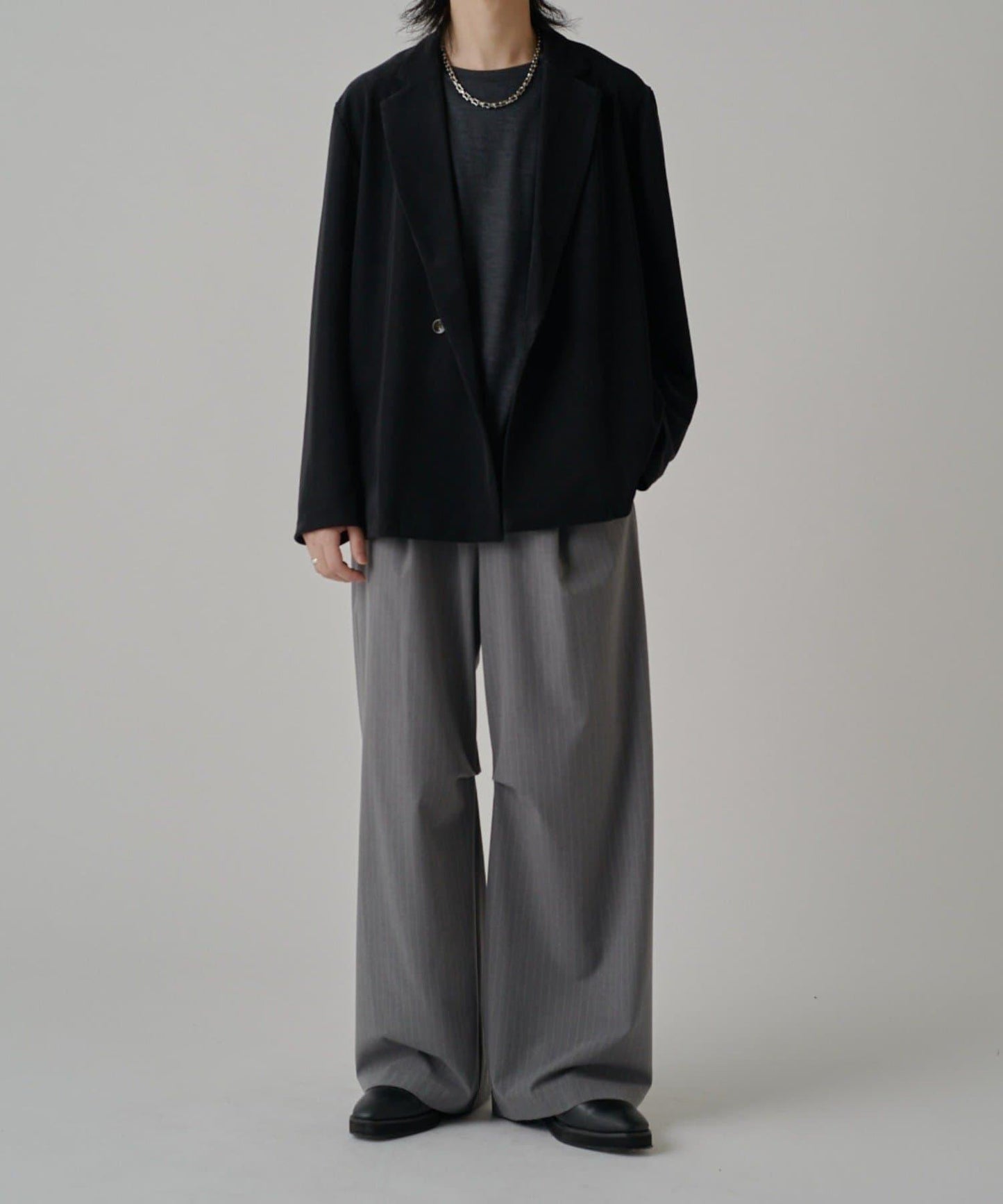 羊毛拼織寬鬆版T恤