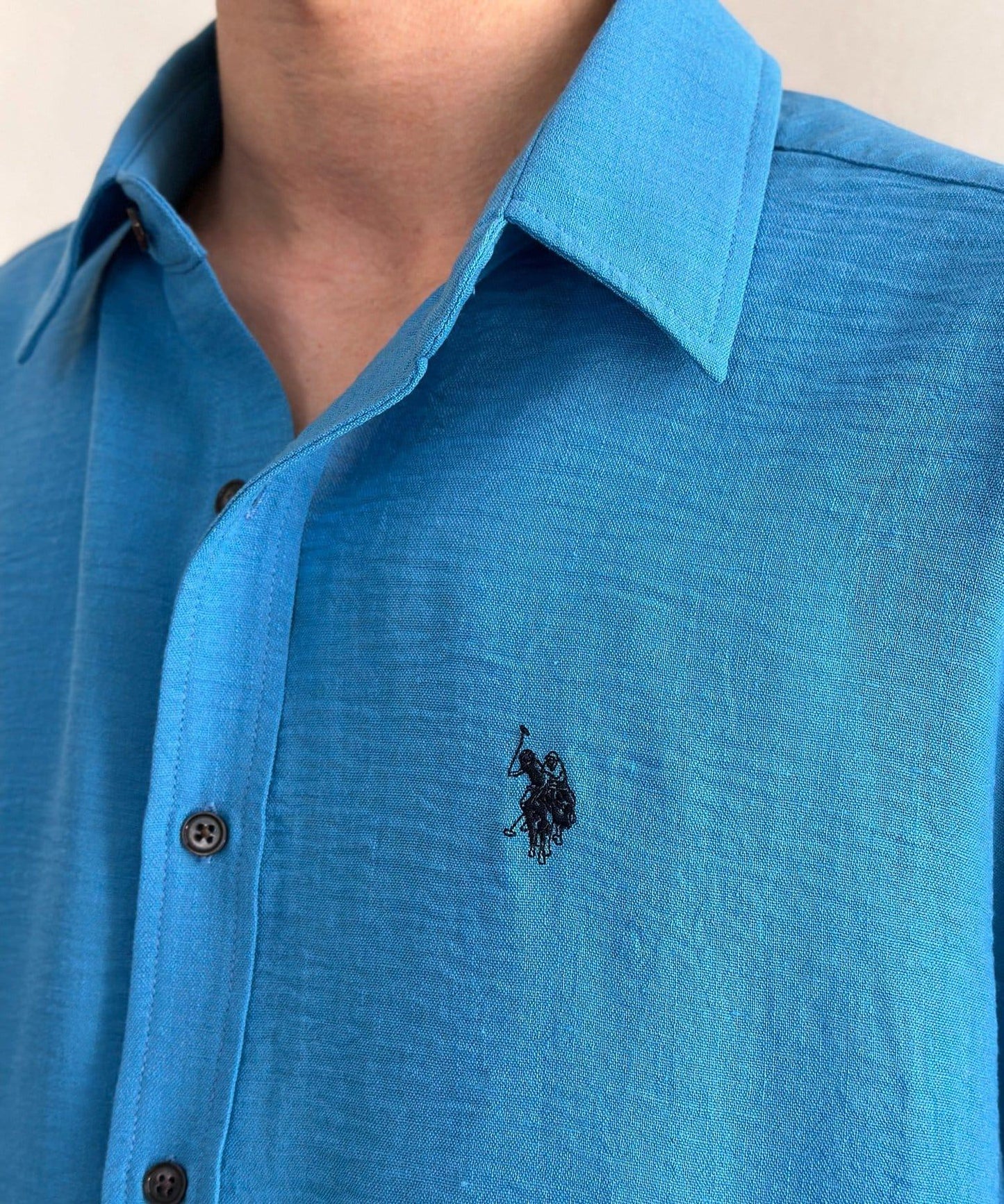 亞麻質感 U.S. POLO ASSN. 襯衫