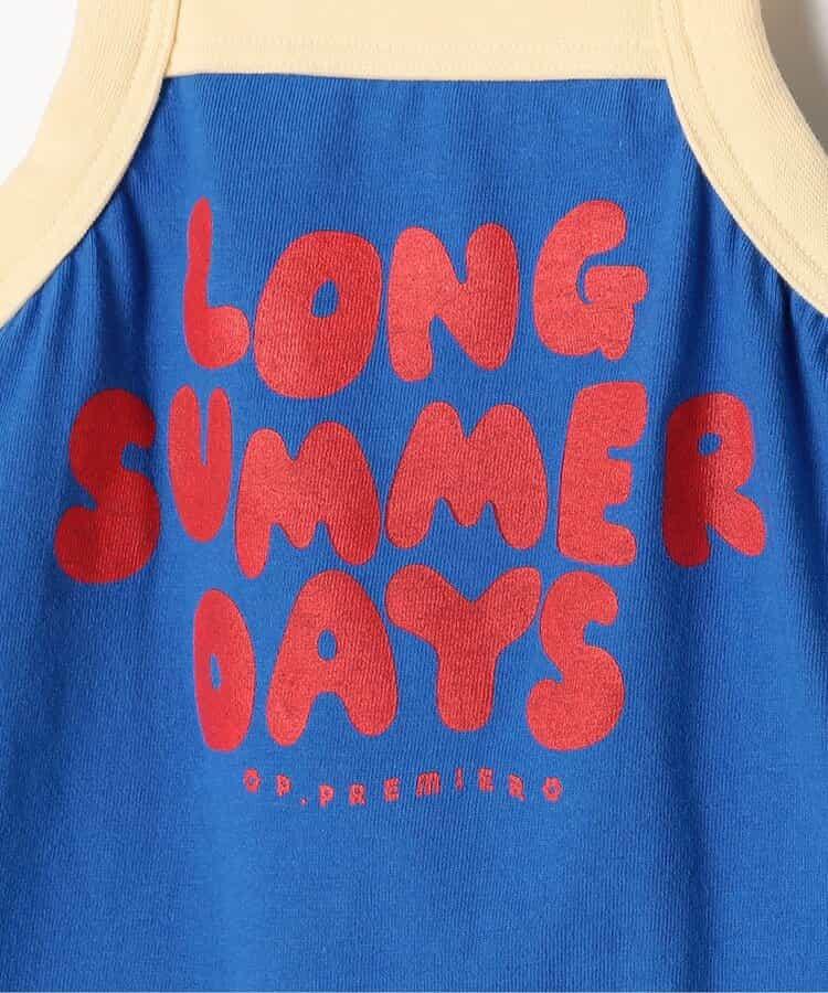 No Vacation No Summer 字樣 吊帶連體短褲 Link款