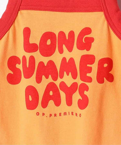 No Vacation No Summer 字樣 吊帶連體短褲 Link款