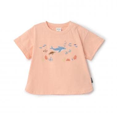 海洋生物刺繡 接觸冷感 T恤