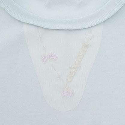 項鍊刺繡設計 短袖T恤