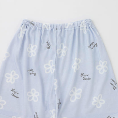 滿印短袖襯衫短褲家居服套裝