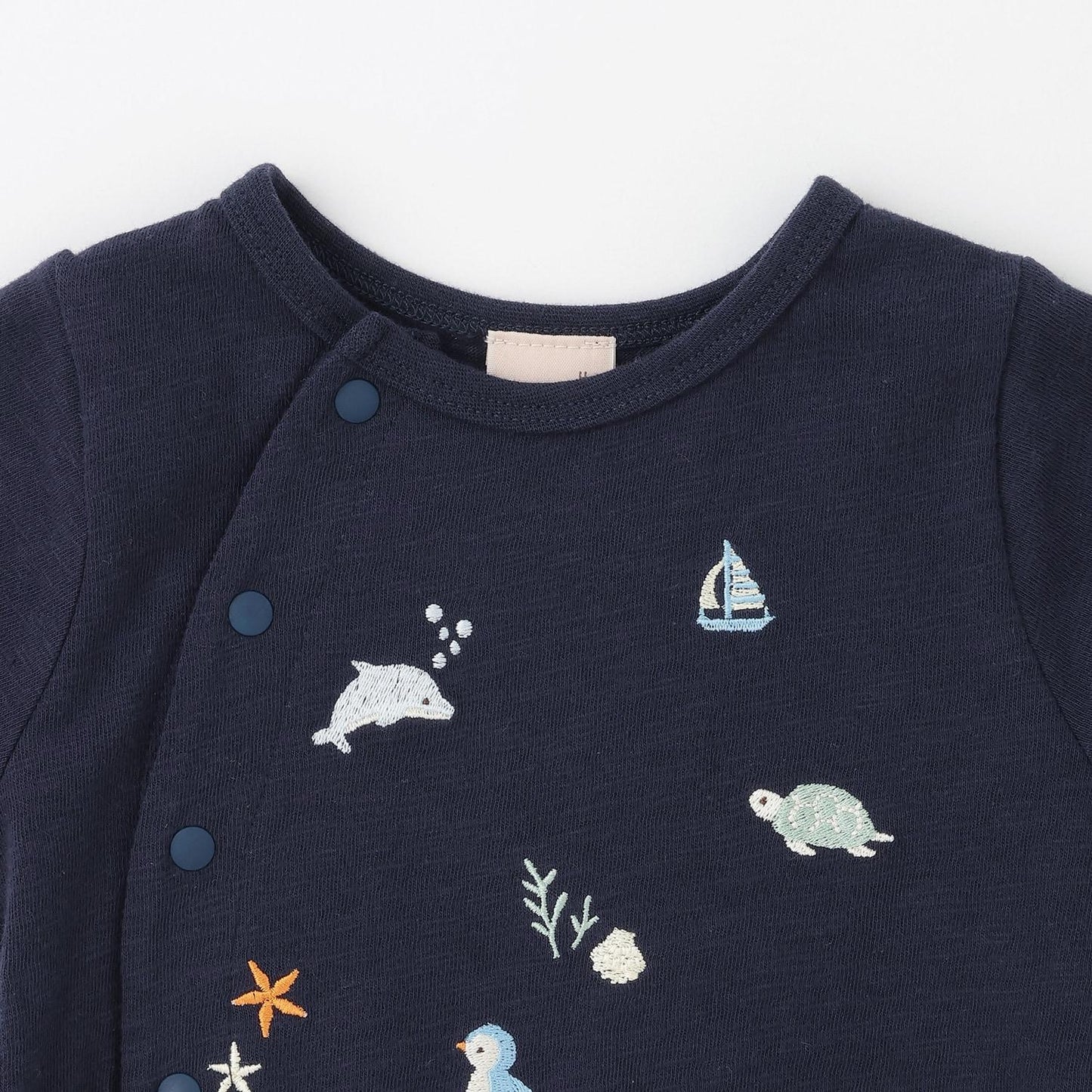 海洋生物刺繡 2way連體衣