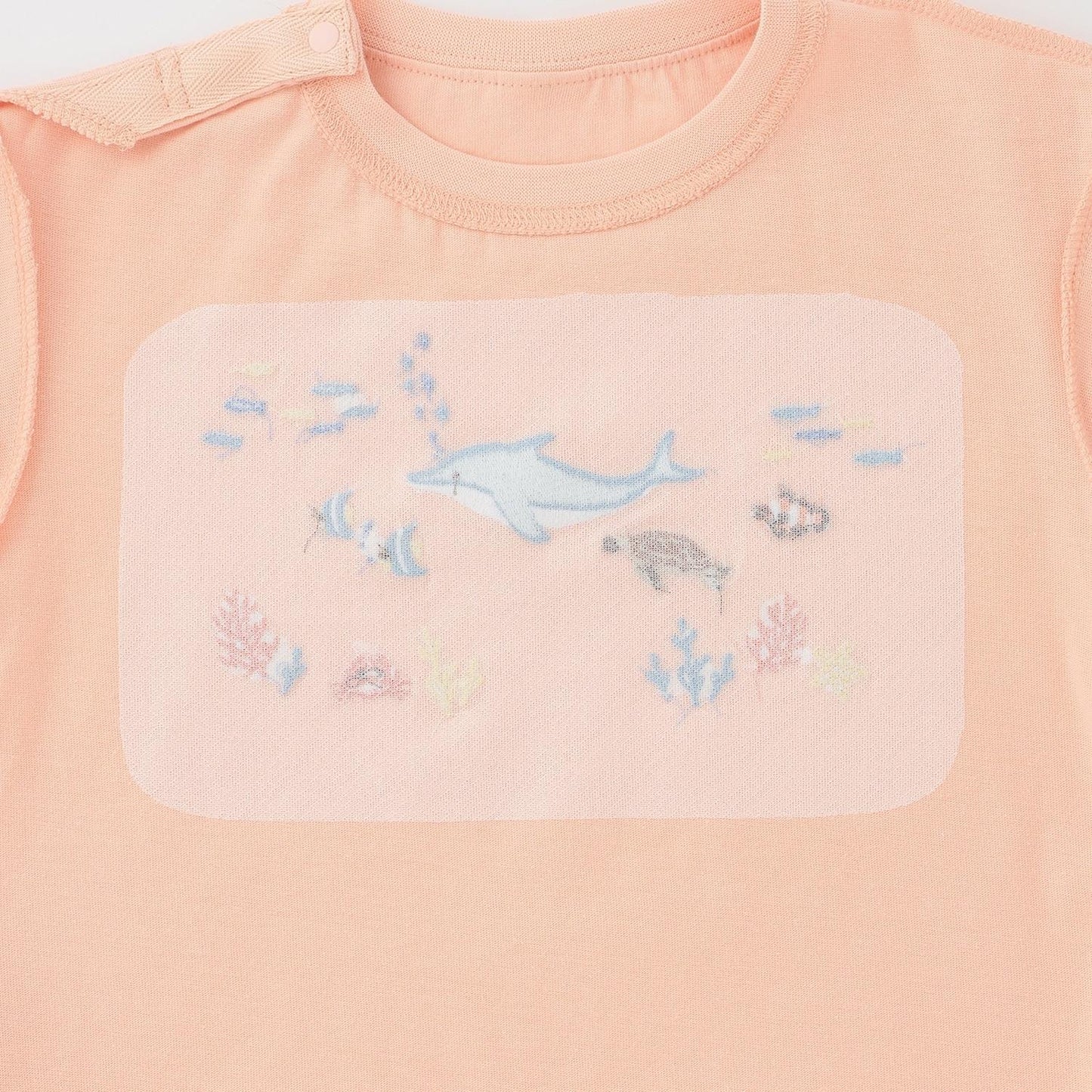 海洋生物刺繡 接觸冷感 T恤