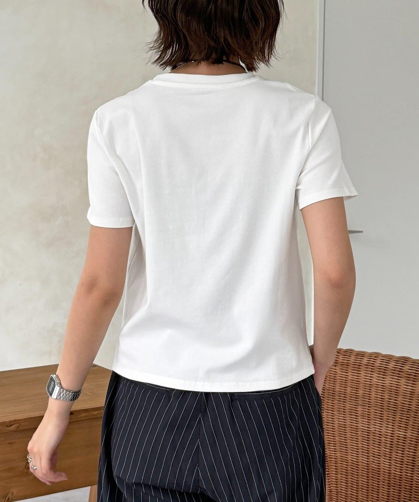 貓刺繡T恤