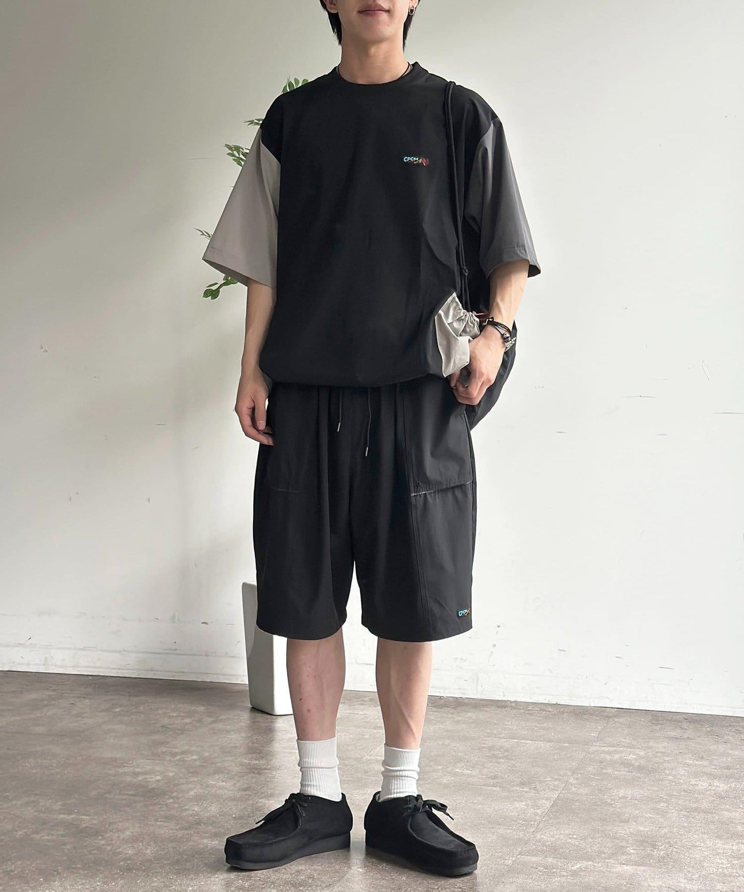 彈力尼龍套頭套裝