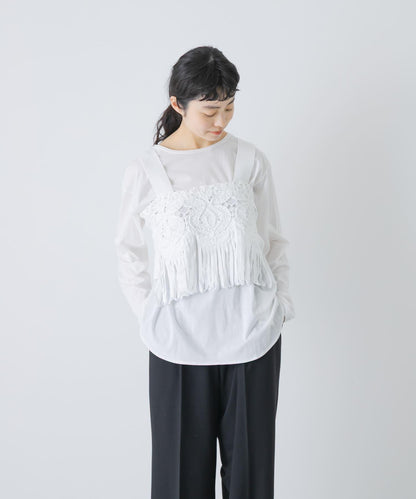 棉質針織 enrica RACE COTTON KNIT 上衣