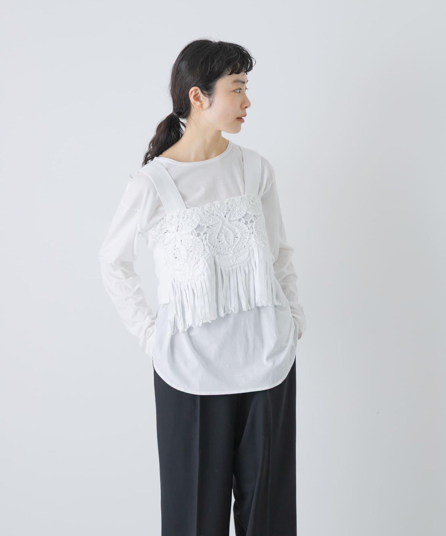 棉質針織 enrica RACE COTTON KNIT 上衣