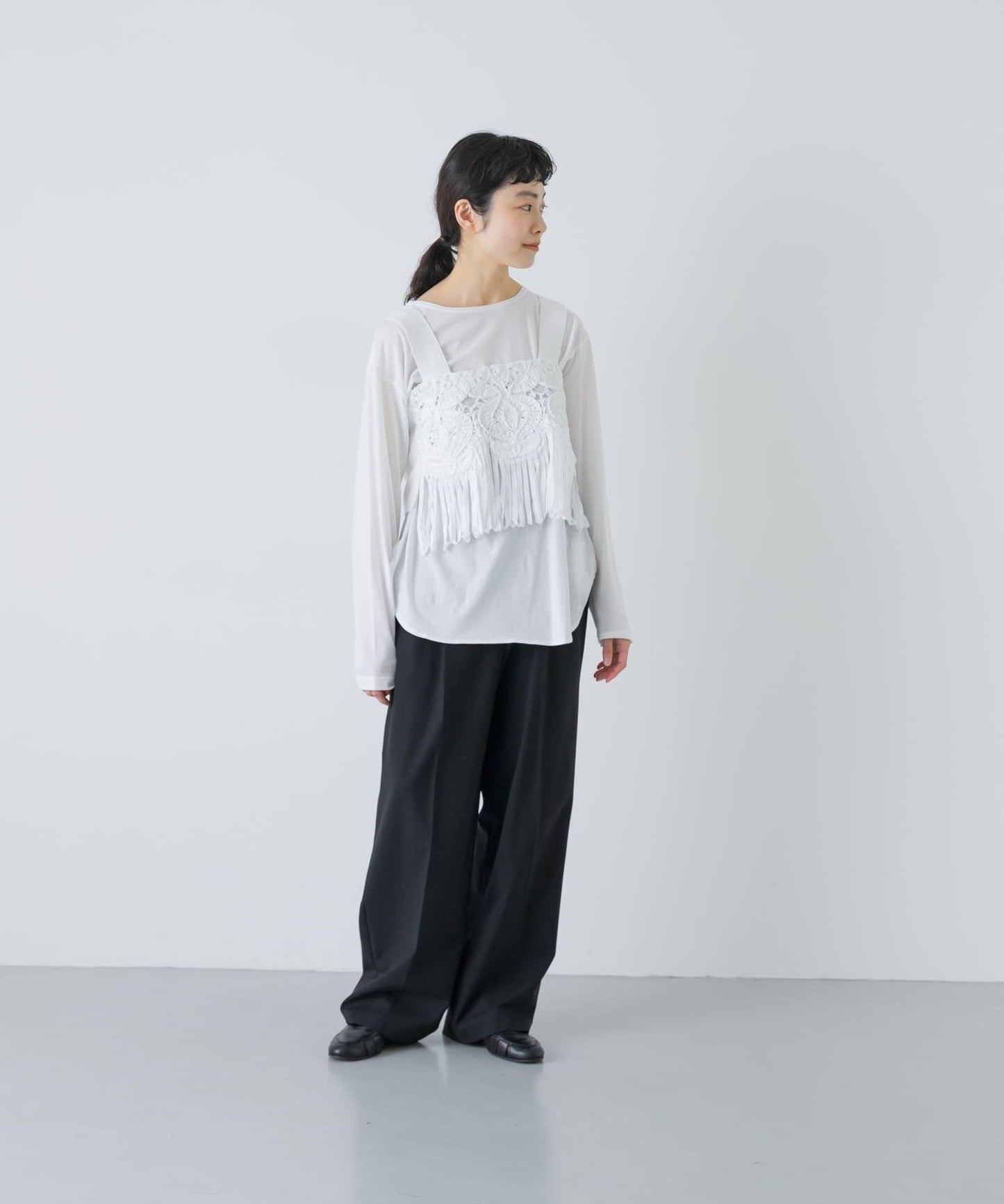 棉質針織 enrica RACE COTTON KNIT 上衣