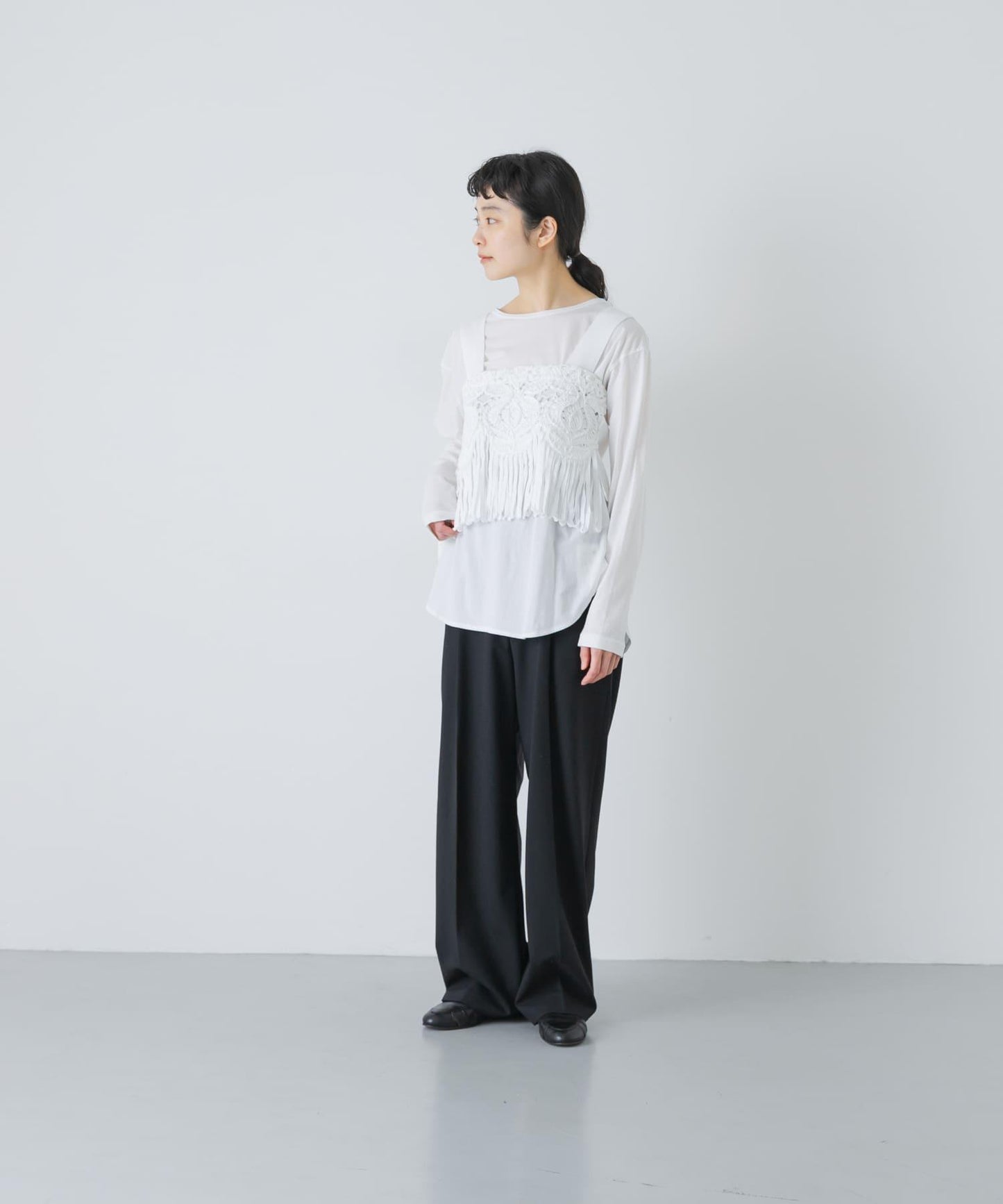 棉質針織 enrica RACE COTTON KNIT 上衣
