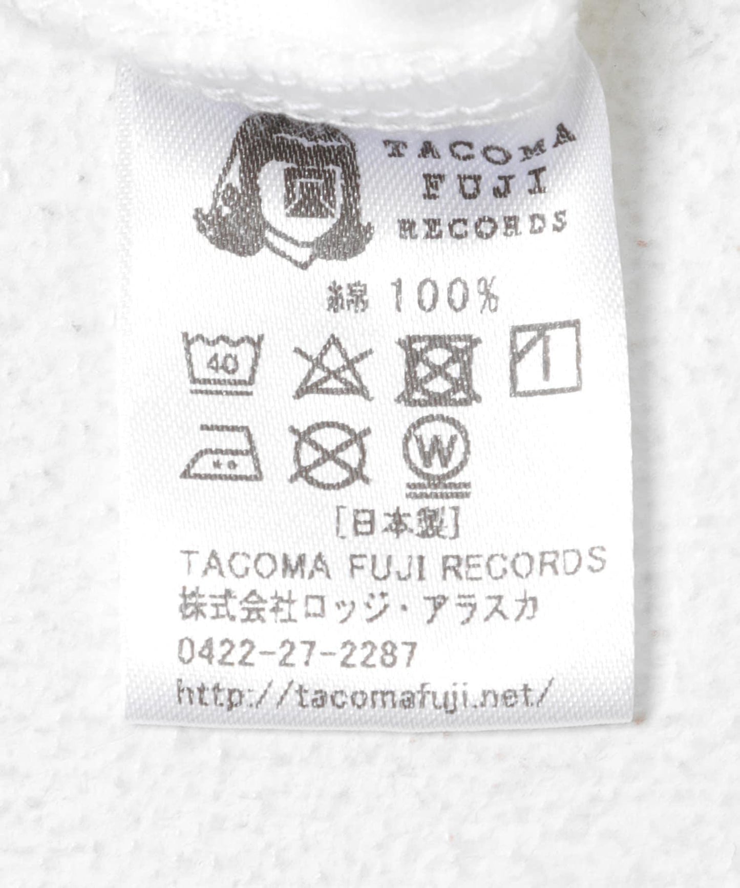 TACOMA FUJI RECORDS TACOMA OF NOISE T-SHIRTS T恤