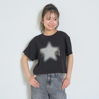 LTXC 棉100% 星星噴染圖案 短袖T恤