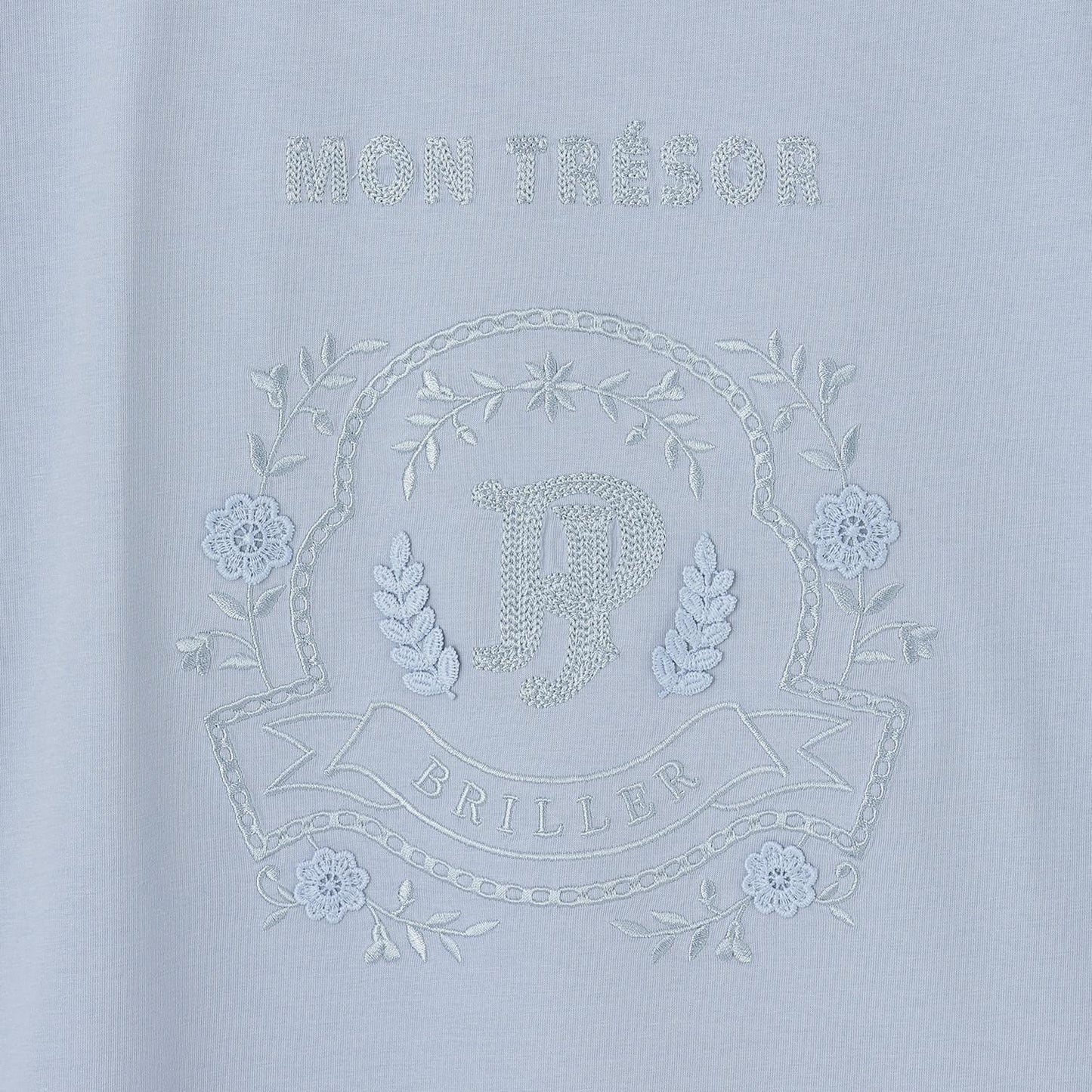 含130cm尺碼 涼感 蕾絲圖案刺繡 T恤