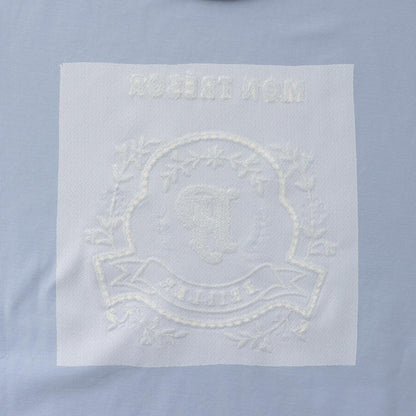 含130cm尺碼 涼感 蕾絲圖案刺繡 T恤