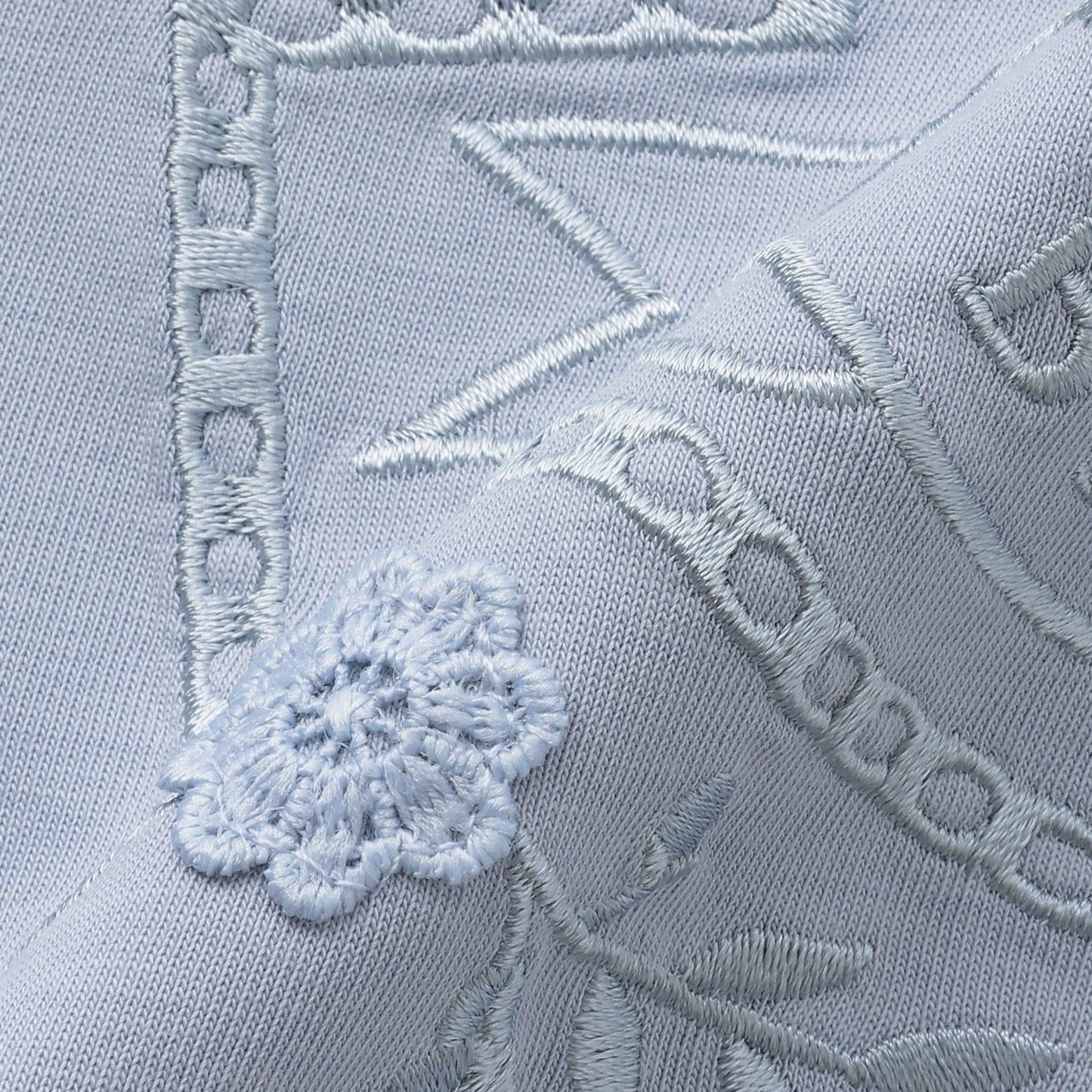 含130cm尺碼 涼感 蕾絲圖案刺繡 T恤
