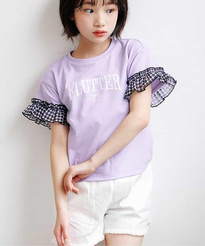 puchily プチプラライン 雪紡荷葉邊T恤