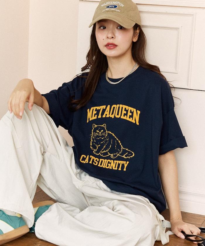 功能性面料 貓咪印花 METAQUEEN T恤